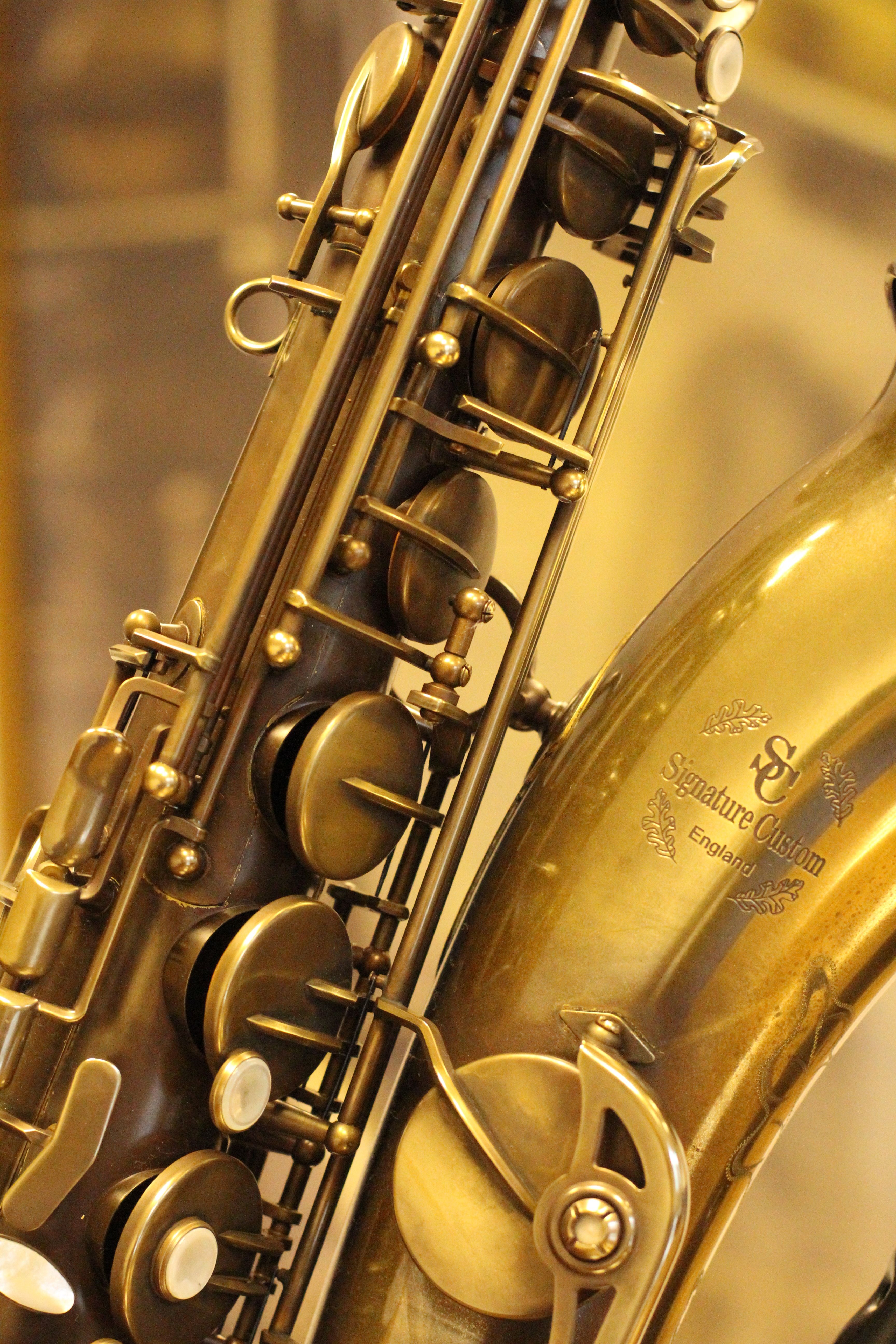 Stock photo — a close-up of a brass saxophone (placeholder; swap for real Intentional Studios photography)
